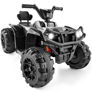 12V Kids Ride-On 4-Wheeler Quad ATV Car w/ 2.4mph Max, Bluetooth, Headlights 