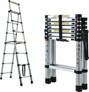 Aluminium Telescoping Extension Ladder 8'