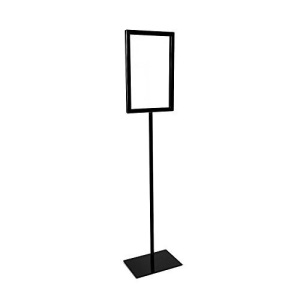 Lot of (2) Source One Heavy Duty Weighted Standing 11" x 17" Sign Holders - Appear New 