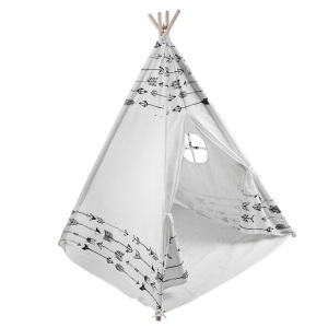 Scriptract Kids Teepee Tent with Window & Carrying Bag - Appears New 