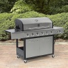 Kenmore 6-Burner LP Gas Grill with Side Burner, Black/Stainless Steel - New/Unopened 