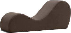 Yoga Chaise Lounge Chair, Brown 