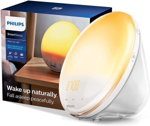 Philips SmartSleep Wake-up Light, Colored Sunrise and Sunset Simulation, 5 Natural Sounds, FM Radio & Reading Lamp, Tap Snooze - New/Unopened 