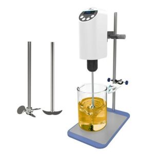 LABFISH Electric Overhead Stirrer Lab Digital Mixer, Stirring Rod and Stainless Steel Stand, Adjustable Speed 100-2000RPM, Powerful Heavy Duty 20L, 30000 mPas