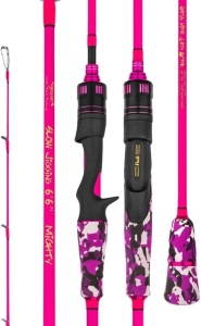 GOOFISH® Pink 6'6"(195cm) Solid Nano Tech Blank Saltwater Slow Pitch Jigging Rod PE1-2 Jig 60-200g