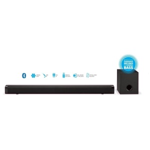 iLive v5.0 Bluetooth 2.1 Channel 32" Soundbar with Wireless Subwoofer, ITBSW222B, Black