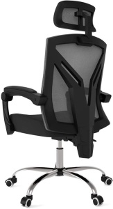 Hbada Ergonomic High-Back Reclining Office Chair with Lumbar Support, Adjustable Seat Cushion & Headrest - New