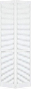 Closet Door, Bi-fold, Kimberly Bay® Traditional Louver-Louver White (80x32)