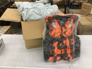 Lot of (5) Orange Camo Life Jackets 