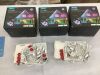 Lot of (3) Govee RGBIC LED Permanent Outdoor Lights, 50' & (2) 12 Light 16' Extensions