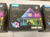 Lot of (3) Govee RGBIC LED Permanent Outdoor Lights, 50' & (2) 12 Light 16' Extensions - 3