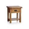 Original Rustic Solid Oak Side Table 