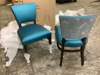 Charter Upholstered Dining Chair, High Quality, 19" Wide 20" Deep Seat, Set of 2&nbsp;