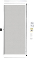 NovaScreen - Retractable Screen Patio Door | Durable & Strong, PVC & Aluminium Components, for 5 & 6 Foot Width Standard Sliding Patio Door | Hardware & Mesh, Easy to Install, (White)