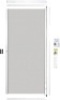 NovaScreen - Retractable Screen Patio Door | Durable & Strong, PVC & Aluminium Components, for 5 & 6 Foot Width Standard Sliding Patio Door | Hardware & Mesh, Easy to Install, (White)