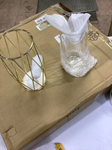 case of candle holders/decor center pieces 