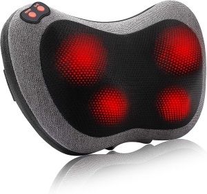 Papillon Shiatsu Back and Neck Massager with Heat, Deep Tissue Kneading,Electric Massage Pillow for Back,Shoulders,Legs,Foot,Body Muscle Pain Relief,Use at Home,Car,Office 