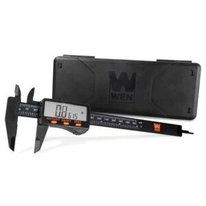 WEN 10761 Electronic 6.1-Inch Digital Caliper with LCD Readout and Storage Case