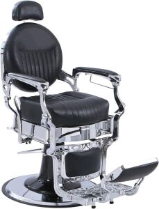 Winado Heavy Duty Vintage Recline Barber Chair Hydraulic with Headrest, Supports up to 550lbs & 360°Rotatable