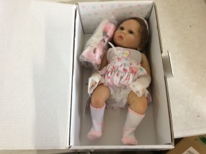 18" Reborn Silicone Baby Doll - Appears New 