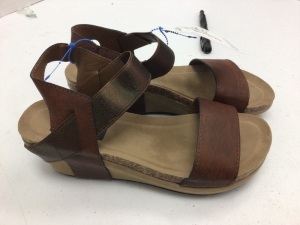 Natural Reflections Sanra Wedge Sandals, Womens 9 - Appear New 