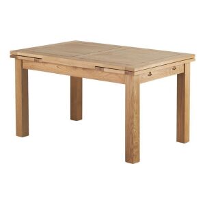 4'7" x 3' Oak Extendable Dining Table 