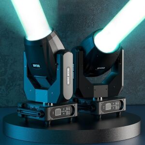 WZYBUTA Moving Head Lights 280W 10R Beam 17 Gobo 15 Colors, 2 Pack 