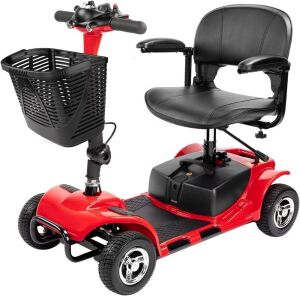 4 Wheel Electric Mobility Scooter - Scratch/Dent, Needs Locking Pin for Seat Height