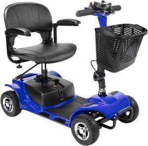 4 Wheel Electric Mobility Scooter - Scratch/Dent, Steering Needs Aligned, Needs Locking Pin for Seat Height