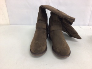 Natural Reflections Elantra Nubuck Boots for Ladies, Brown Oily Nubuck, 8.5M - E-Commerce Return