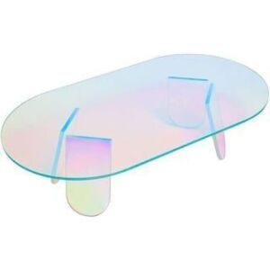 Acrylic Iridescent Rainbow Color Coffee Table