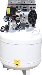 750W 110V 40L Oil-Free Air Compressor - Damaged Gauges