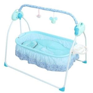 Anqidi Electric 5-Speed Auto-Swing Baby Crib w/Remote, Bluetooth Music