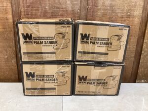 Lot of (4) WEN 6301 Electric Detailing Palm Sander