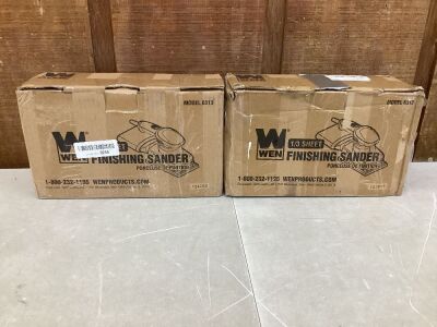 Lot of (2) WEN 6313 Electric 1/3 Sheet Sander 