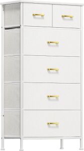 YILQQPER Tall Dresser with 6 Fabric Drawers