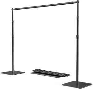 ShowMaven 8x10 ft Adjustable Photo Backdrop Stand Kit