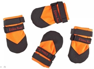 Ultra Paws Rugged Dog Boots, Blaze Orange, Medium - E-Commerce Return, Appear New