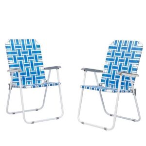 Folding Patio Chair, 2 Pack 