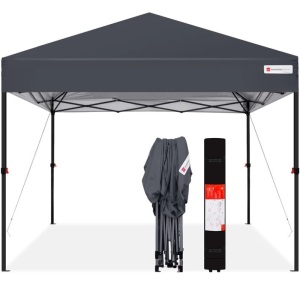 One-Person Setup Instant Pop Up Canopy w/ Wheeled Bag - 10x10ft 