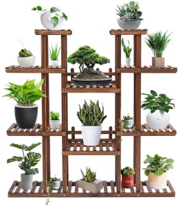 Tooca 47" 9-Tier Wood Plant Stand - E-Comm Return, Appears New 