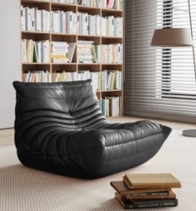 Microfiber leather bean bag chair & lounger $499.99