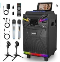 &nbsp;DSP Bluetooth Karaoke Machine with 2 Wireless mics for Adults, GTSK10-1, PA System Support Live Streaming with Sound Effects/DJ Lights/FM Radio for Parties, Recording, YouTube, Tiktok $269.99
