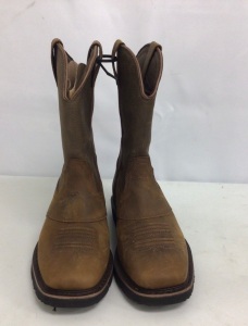 Pinedale Square-Toe Western Work Boots for Men, 10.5W - E-Commerce Return, Lightly Worn 