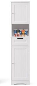 67”H Narrow Bathroom Storage Cabinet