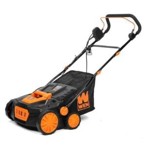 WEN DT1315 15-Inch 13-Amp 2-in-1 Electric Dethatcher and Scarifier with Collection Bag