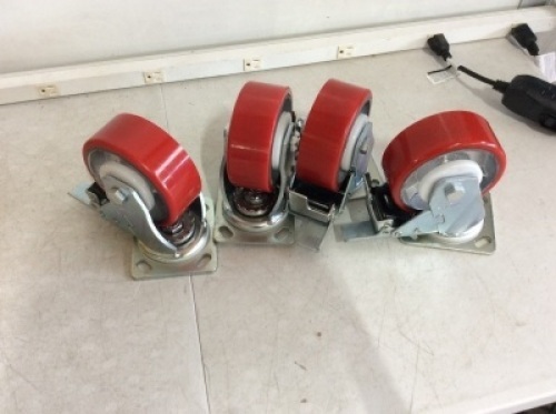 VEVOR 4 Pack Heavy Duty&nbsp;Caster Wheels 5 x 2 Inch with Dual Locking - E-Comm Return