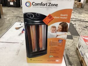 Comfort Zone 1500-Watt Electric Quartz Infrared Radiant Tower Heater 