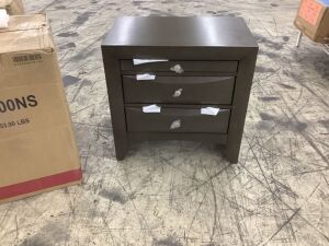 Madison 2-Drawer Gray Nightstand 