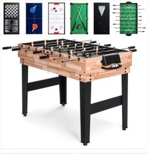 10-in-1 Combo Game Table Set w/ Pool, Foosball, Ping Pong, Chess - 2x4ft $219.99